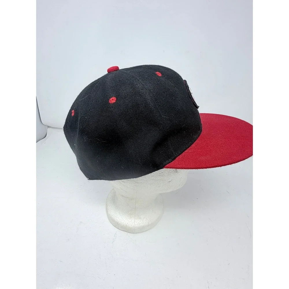 Vintage San Francisco 49ers Hat New Century Snapback Cap Black Red NFL 90s
